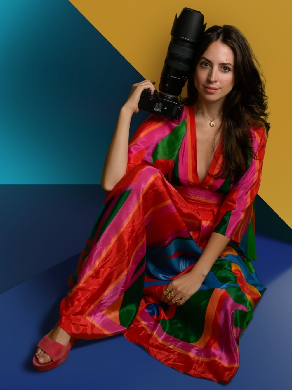 Farm Rio Multicolored Dress M - Picture 2 of 7